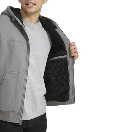 Image of Levi's Men's Workwear Cotton Canvas Hooded Bomber Jacket
