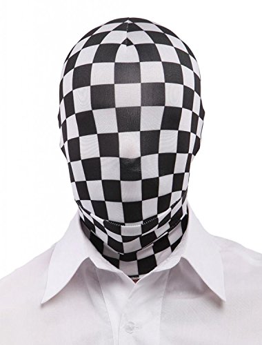 Seeksmile Unisex Spandex Zentai Hood Mask for Halloween Cosplay Costume Hood Open Face Faceless Mask