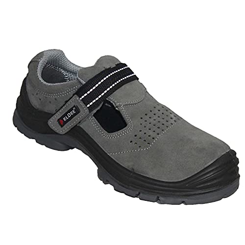 S1P ELDEE L+D Reggio 2190 S1P Sandalo Grigio Metal Free Scarpe da Lavoro Scarpe Antinfortunistiche, Dimensione:40 EU