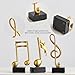 3 Pieces Gold Music Note Sculptures Home Decor for Shelf Decor Accents Resin Gold Music Note Statue Table Decorations for Living Room Office Coffee Table TV Stand