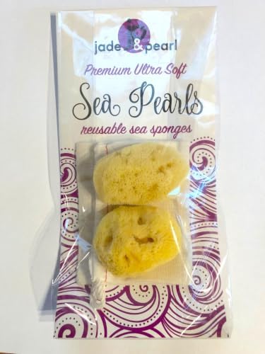 Sea Pearls-Premium Ultra Soft Reusable Sea Sponges- Medium 2-Pack image 5