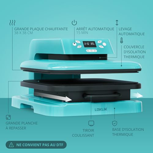 Presse à chaud automatique à température uniforme pour vinyle et sublimation - 3