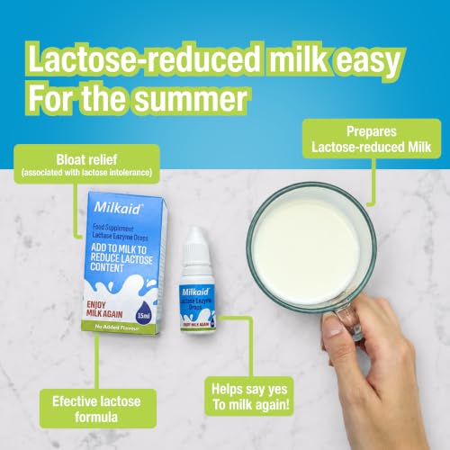 Milkaid Lactase Enzyme Drops & Capsules Bundle