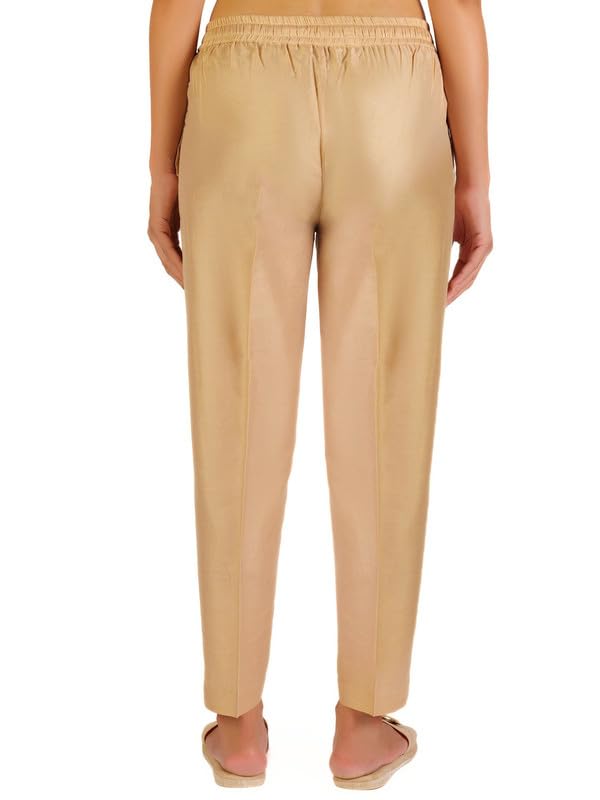 Image of Trouser Pants for Women,Stylish Trousers for Woman for Kurti Relaxed & Regular Straight fit Palazzo,Ethnic Bottom Formal Pants for Women Office wear Casual & Daily Use