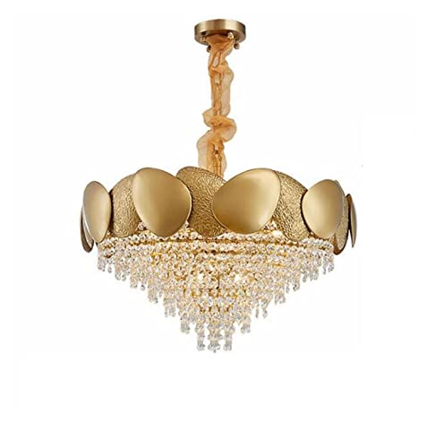 Lustre en cristal grand salon éclairage tricolore anti éblouissement