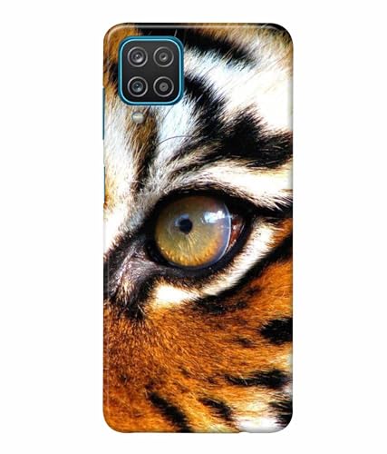 Image of Printed Hard Back Case Cover & Compatible for Samsung Galaxy M32 4G | Tiger Eyes (Multicolor) - D1185