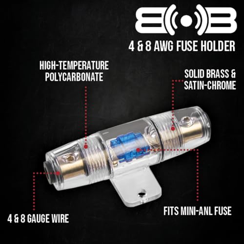Image of Belva True 4 Gauge AWG Premium CCA Complete Amplifier Wiring Kit with OFC 4-Channel RCA Cable - BAK44 RED