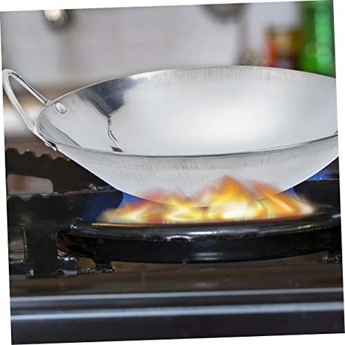 Set de 2 Woks de acero inoxidable con doble asa y superficie antiadherente miniatura 6