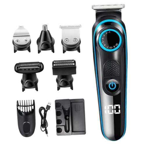 Cortapelos eléctrico con diseño ergonómico y cabezal de peluquería recargable