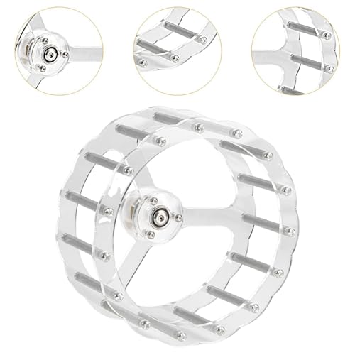 Roue de course pour perroquet silencieuse et stable de 19.5 cm pour stimuler son intelligence
