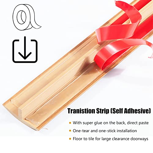 Bande de transition en PVC pour masquer les écarts de planchers bois - 6