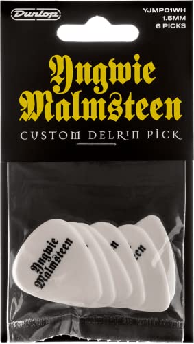 Jim Dunlop Médiator Yngwie Malmsteen Delrin 1,5mm sachet de 6 ADU YJMP01WH Naturel - Les Beatles, Paul McCartney, John Lennon, RIngo Starr, George Harrison Jim Dunlop Médiator Yngwie Malmsteen Delrin 1,5mm sachet de 6 ADU YJMP01WH Naturel