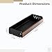 Deskium Waterproof 11.8 In Storage Shelf, Walnut Wood Wall Mounted Shelf With Aluminum Frame, Tool-Free Install For Kitchen, Bathroom, Spice Rack
