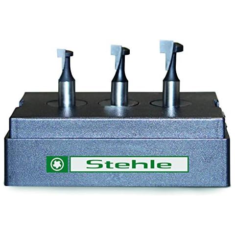 Stehle 3-tlg. HW T-Nutfräser-Set in Holzkassette M5, M6 & M8 - Schaft Ø 8mm Cover