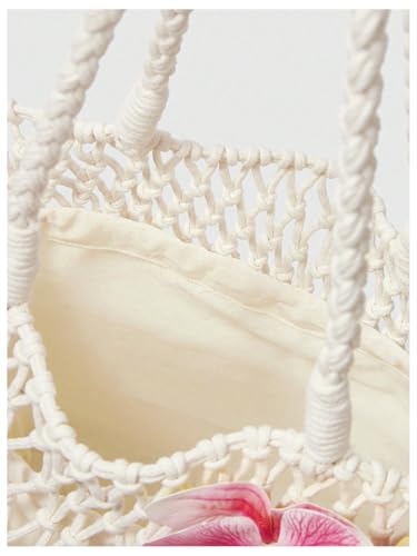Bolso Tote con diseño 3D floral para mujer miniatura 6