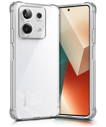 Image of WOW IMAGINE Clear Back Cover Case for Xiaomi Mi Redmi Note 13 5G | Shockproof Soft TPU Case | Cushioned Edges for Ultimate Protection Back Cover Case - Transparent