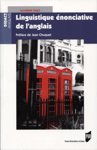 livre Linguistique énonciative de l'anglais