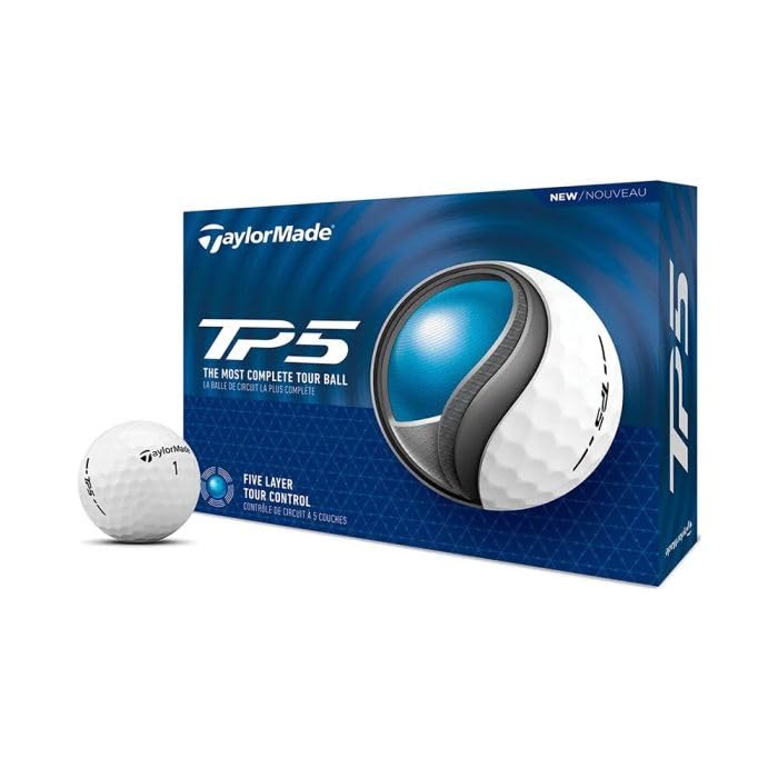 Buy Taylormade TP5 Golf Balls - White (Pack of 12) Online at Low