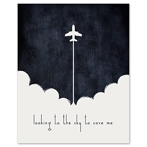 Learn To Fly modern song lyric wall art prints music band