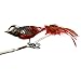 Produktbild Birds of Glass® Glas-Vogel, Gartenrotschwanz mit Naturfeder | Glasschmuck Made in Germany aus eigener Herstellung | deko Vogel mit Clip, Glasvogel, Lauschaer Christbaumschmuck, für Innenbereich