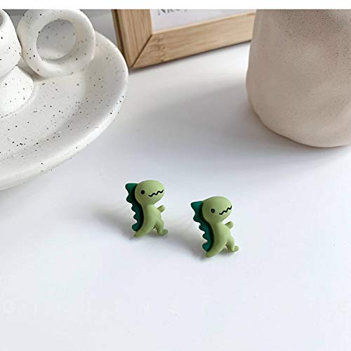 Caiyao Cute Dinosaur Stud Earrings Resin Funny Animal Dangle Earrings Necklace Set for Women-Style 12