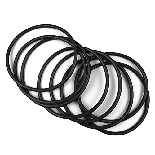 Othmro 10 Piezas Junta Tórica de Goma, 3,1mm de Diámetro de Alambre, 57mm OD, Junta de Tubería de Agua Hidráulica Aplicar para Junta Goma Fregadero Desague Fontaneria Reparación Rápida Automática Cover