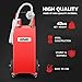 DNA MOTORING 35 Gallon Gas Caddy Fuel Tank Container, Large Gasoline Diesel Can with Wheels, Rotary Hand Pump for Cars, Lawn Mowers, ATVs, Boats, TOOLS-00387