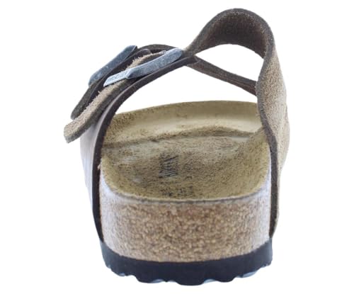 Image of Birkenstock Arizona Unisex Shoes Size 8, Color: Dark Tea