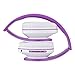 immagine 2PowerLocus Bluetooth Cuffie Auricolari Pieghevoli, Over Ear Bluetooth Headphones Stereo Senza Fili Cuffie o Collegate Headset con Microfono, Micro SD/TF, FM per iPhone/Samsung/iPad/PC (Viola)