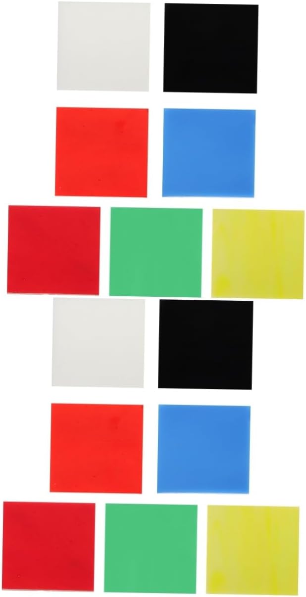 Veemoon 21pcs Colorful Glass for Microwave Jewelry Making Accessories Melt Sheet Decoration for Craft Projects Vibrant Colors for Creative Designs