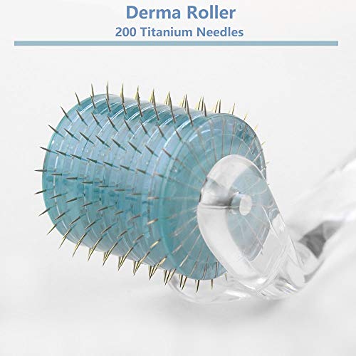 Preisvergleich Produktbild Derma Roller, 200 Titannadeln, Hautpflege, Anti Aging, Falten, Akne, Narben.
