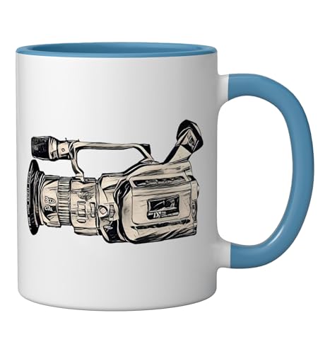 Taza de cerámica VX1000 Iconic Skateboard 11 oz azul/blanco miniatura 2