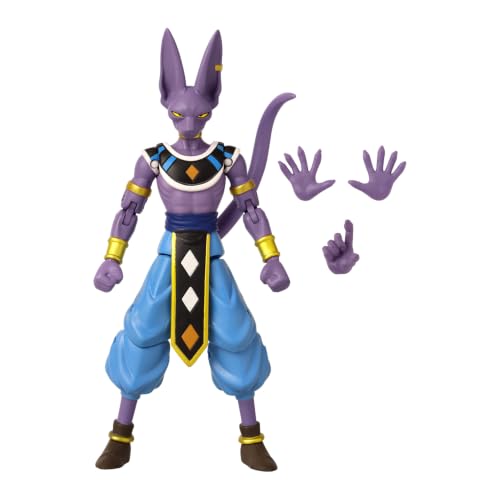 BANDAI – Dragon Ball – Figura de Acción de Beerus de 17 cm – Inspirada en la Serie de TV Dragon – Articulada y Multicolor – Modelo 36894