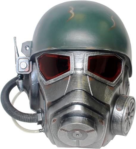 Veteran Ranger Riot Armor Cosplay Helmet Gas Mask in Resin Awsome quality helmet full Head with Red PVC Lenses on the Eyes Halloween