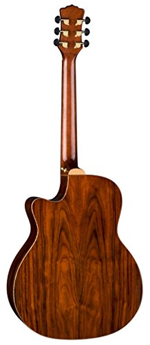 Luna Guitars 6 String Luna Vista Deer Tropical Wood Acoustic-Electric Guitar With Case #TOP6