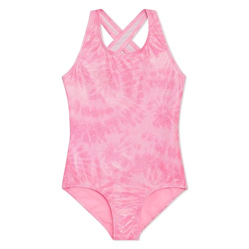 Image of Lands' End Girls' UPF 50+ Stretch Crisscross Back One Piece Swimsuit
