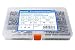 iExcell 1500 Pcs Metric M2.5 DIN912 Stainless Steel 304 Hex Socket Head Cap Screws Nuts Hex Key Wrench Kit