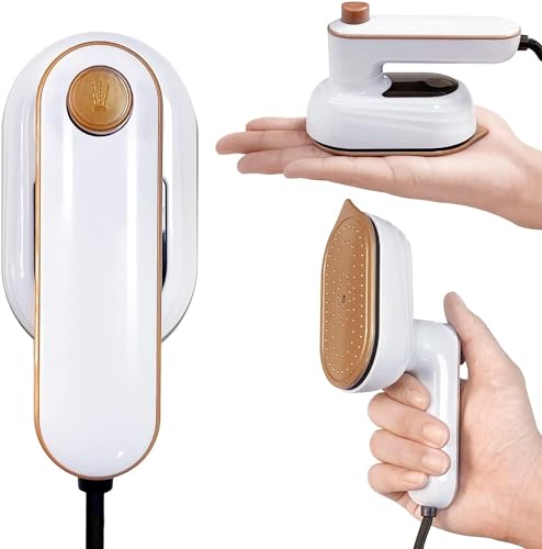 Mini Clothes Iron, Portable Mini Hand-held Travel Ironing Machine...