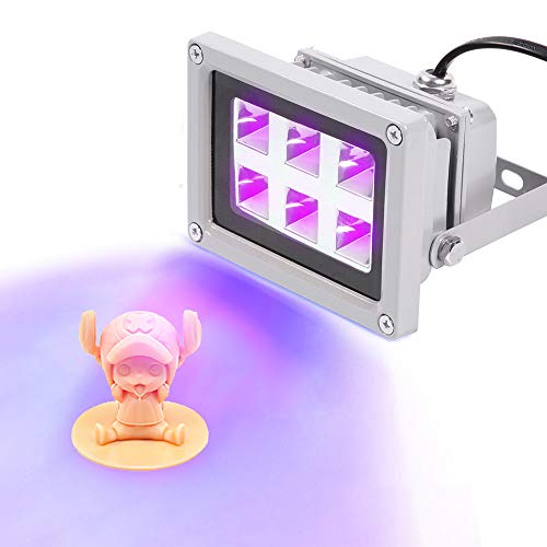 Mookis Lampe UV en résine avec effet de puissance 6 W pour imprimante 3D SLA/DLP - Convient pour la dureté UV, la catalyse photochimique, écran LCD