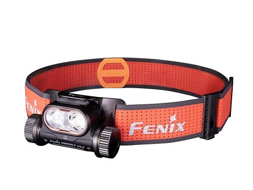 FENIX HM65R-T v2.0 Black Rechargeable Lightweight Running, Outdoor, Work and Professional Head Torch
