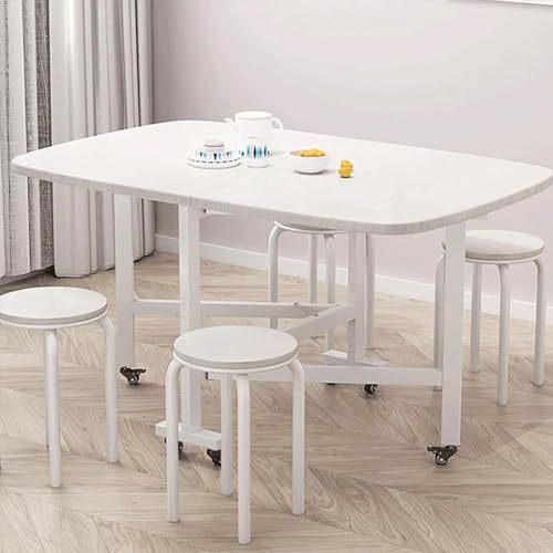 Table en bois massif extensible au design authentique de 120 x 70 cm - 4