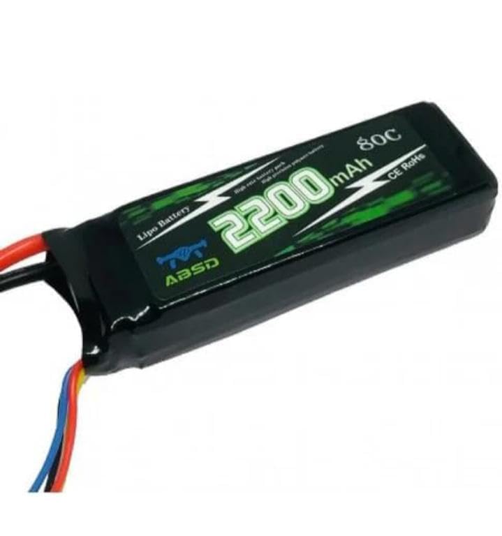 Image of 11.1V 2200mAh 3S 80C Lithium-Polymer Rechargeable Battery