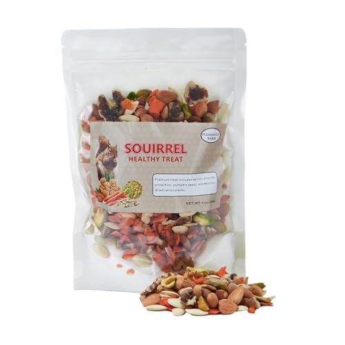Pleasantly Warm All-Natural Squirrel Treat - 8oz Mix of...