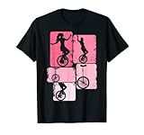 Einrad Mädchen Unicycle Damen Kinder T-Shirt