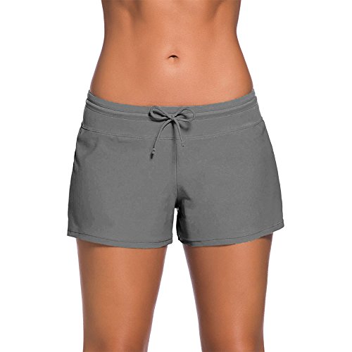 YIFEIKU Co., Ltd. - Bañador para mujer, tankini con cintura dividida, color gris XXX-Grande