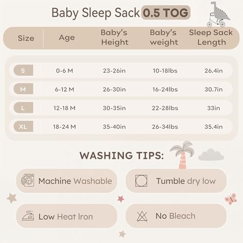 Image of Baby Sleep Sack 0-6 Months 3 Pack 100% Cotton Lightweight 0.5 TOG Wearable Blanket Baby Sleep Bag with 2-Way Zipper for Newborn Infant Pink Apricot Gray Zebra