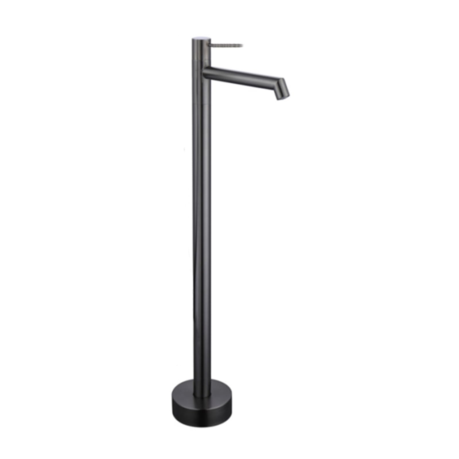 CMBSSTFC Rubinetto per Bagno Miscelatore Rubinetto per Vasca da Miscelatore monocomando per Vasca da Pavimento in Ottone Caldo e Freddo Rubinetto per Vasca da Bagno freestanding Grigio