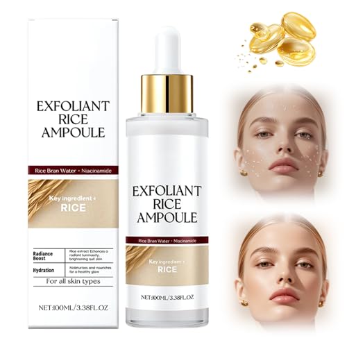Peeling Gel mit Salicylsäure, Natürliches Peeling Gesicht Reinigung, Schwarzer Und Weißer Reis als Peelings Reis für das Gesicht Feuchtigkeitsspendende Mitesserentferner für alle Haut (A, 100ML)