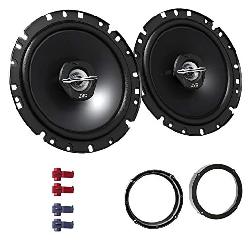 JVC CS-J1720X Lautsprecher mit Einbauset passend für Seat Arosa 1997-2004 Türen vorne 600 W 170mm 2 Wege Koax