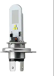 Lâmpada LED H4 Moto 3 Funções – Alto/Baixo/Strobo – 6000K Super Branca 3000lm – Plug & Play 12V